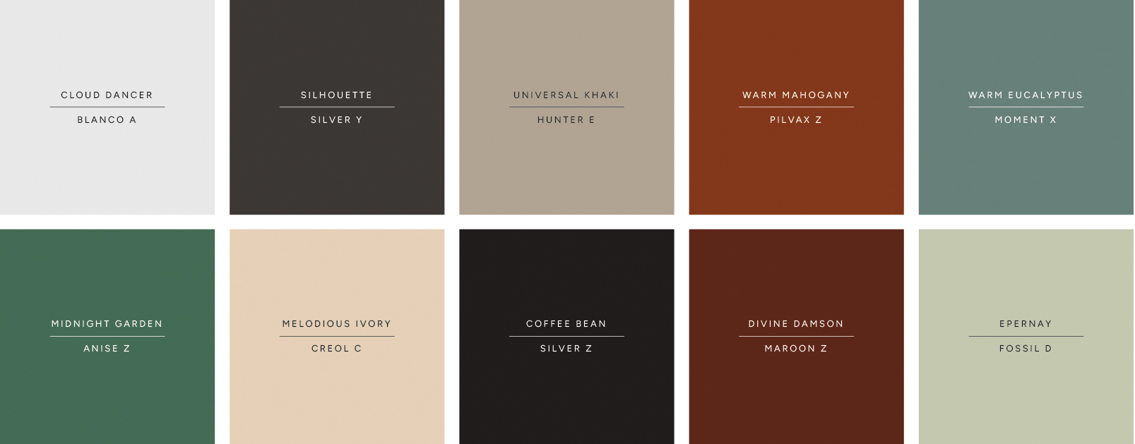 Trendové farby 2026